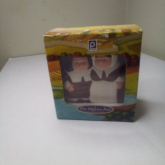 The Pilgrim Pair Collectable Napkin Holder Publix Ceramic - Picture 14 of 14